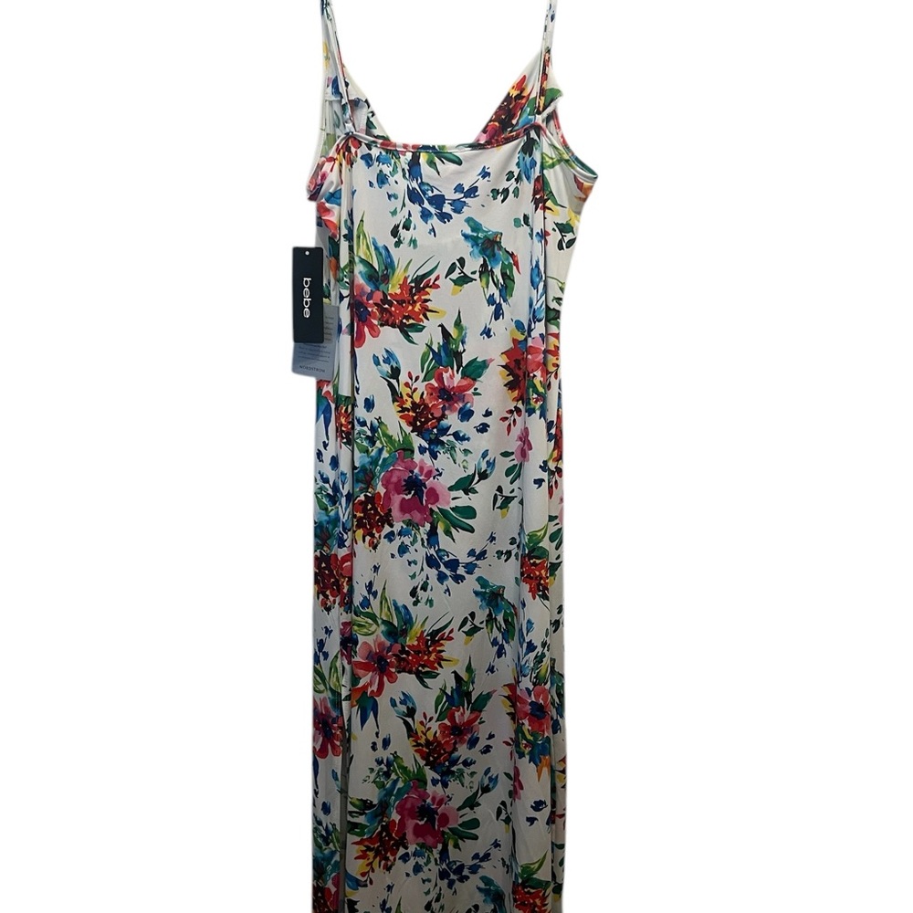 BEBE FLORAL PRINTED DRESS NWT